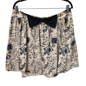 Hot Topic Exclusive Harry Potter Marauder's Map Skater Skirt Juniors Size XL